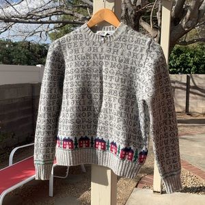 Vintage The Eagle’s Eye 100% Shetland Wool sweater size S